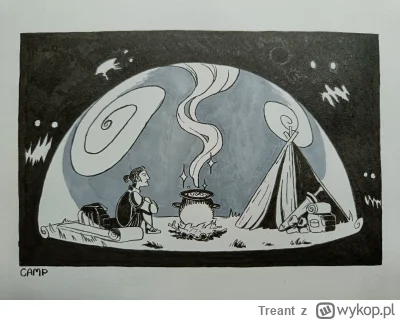 Treant - #inktober #inktober2024 #rysujzwykopem magiczne bańki, magiczne bańki, magic...