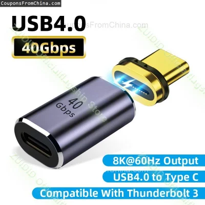 n____S - ❗ USB4.0 Thunderbolt3 Magnetic Adapter
〽️ Cena: 3.73 USD (dotąd najniższa w ...