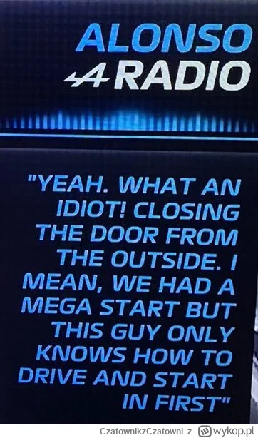 CzatownikzCzatowni - #f1 Apropo Oponeo już kilka lat temu Dziad się dobrze wypowiedzi...