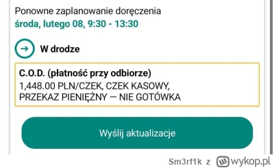 Sm3rf1k - Czy ja dobrze widze że nie moge zapłacić gotówką w kurierze UPS? 
#kurierzy...