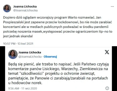 AndrzejBabinicz - Niesamowite, że Lichocka jest teraz uważana przez pokaźną grupę osó...