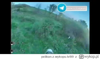pelikan-z-wykopu-lvl99 - #ukraina #wojna #rosja Szarża ruskiego drona kamikaze na ukr...