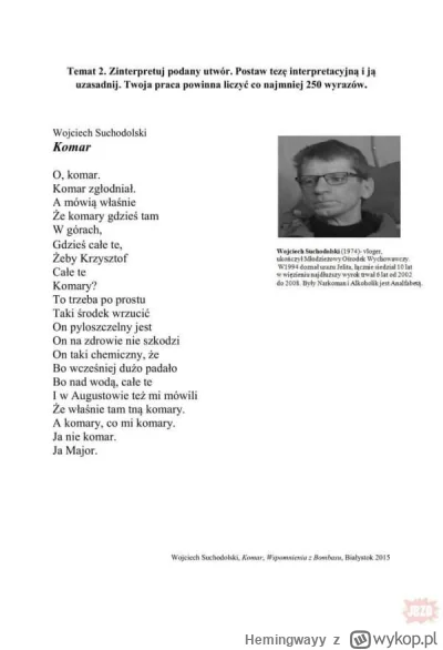 Hemingwayy - #matura #matura2023
Te dzisiejsze matury kwi kwi 
Kiedyś to był poziom p...