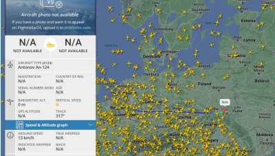 czlowiekzlisciemnaglowie - Antonov124 z Belgii do rzeszowa. Jakiś spory ładunek Ukrai...