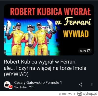 grzes_wu - #f1 #wec Cugowski chyba jakiś inny wyścig oglądał xD