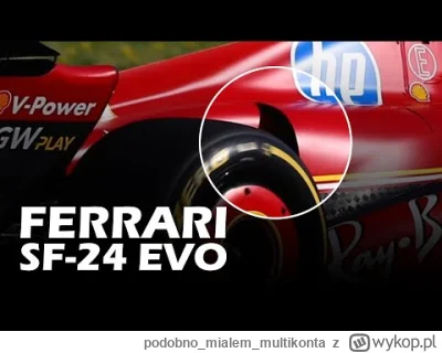 podobnomialemmultikonta - Ferrari SF-24 EVO: #f1 #echapadoku #kubica #panszafa