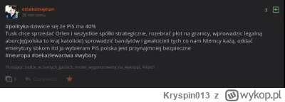 Kryspin013 - >@Arboree jakby nie było konfederacji to prędzej bym na lewice zagłosowa...