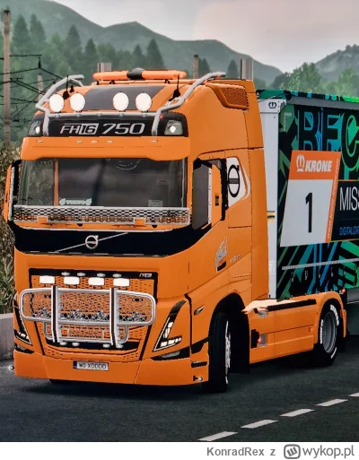 KonradRex - #ets2 Przerwa na p--o na parkingu w Gruzji. Szkoda, że fh6 aero nie mogę ...