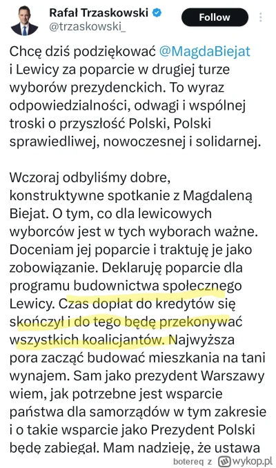 botereq - Czas dopłat do kredytów się skończył i do tego będę przekonywać wszystkich ...