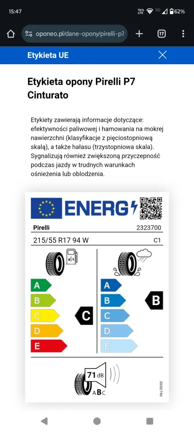 grzesiecki - Potrzebuję opon letnich w rozmiarze ,r18/215/45 myślałem nad Pirelli cin...