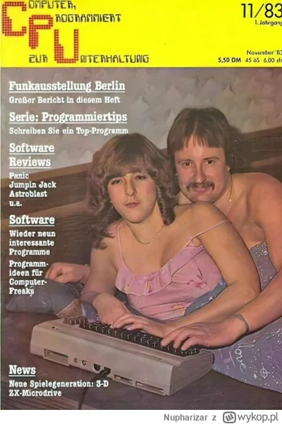 Nupharizar - Okładka niemieckiego czasopisma komputerowego z 1983 r.

#heheszki #ciek...