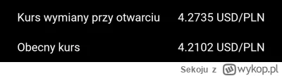 Sekoju - #xtb 
Dlaczego przy otworzeniu pozycji tak podbija mi kurs przewalutowania? ...