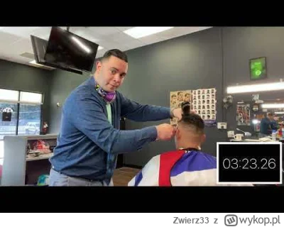 Zwierz33 - Patrzcie ile czasu strzyże normalny fryzjer męski za granicą, jakościowo, ...