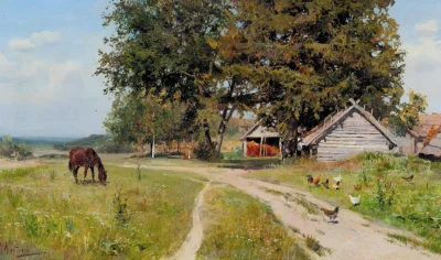 Corvus_Frugilagus - Klodt Nikołaj Aleksandrowicz - Krajobraz wiejski

#corvusfrugilag...