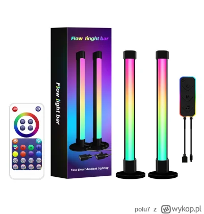 polu7 - 2 pcs Ambient Light Bar Atmosphere Lamp RGB w cenie 24.99$ (108.08 zł) | Najn...