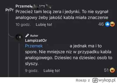 Roszp - Mówię Ci, 10 na 10 osób słyszy audiofilskie kabelki USB. No jak to jak? Jak k...