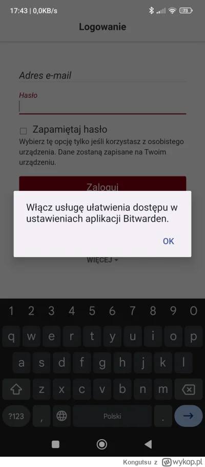 K.....u - @cukru Ustawiłem skrót o którym mówisz, ale tak samo jak wcześniej wystarcz...