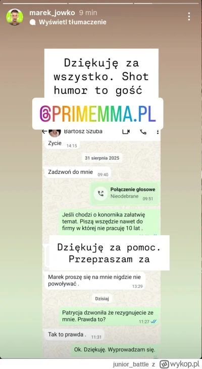 junior_battle - Ci to maja łeb do interesów. Gratulacje @Bezi77, piękny sabotaż XD wy...