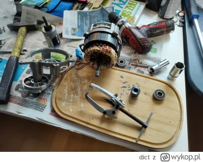 dict - @trzaichlac69: dla potomnych: Da się łatwo rozłożyć obudowe silnika. Łożyska 6...