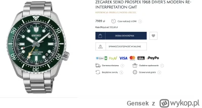 Gensek - Zainspirowany postem @paaszczaktaxi chodzi za mną #seiko GMT. Czy w W.Kruk s...