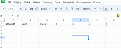 Deykun - @PanLodowegoOgrodu: 
Potrafi ktoś zrobić formule która wypluje tylko litery ...