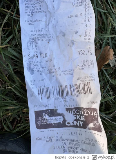kopyta_doskonale - Czy z takiego paragonu jest szansa żeby policja ustaliła osobę któ...