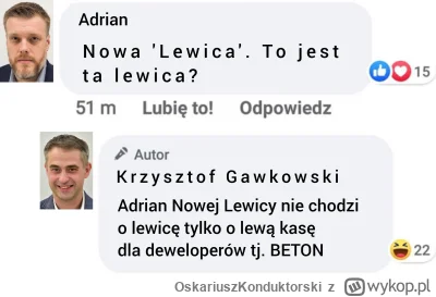 OskariuszKonduktorski - Kraj, w którym nawet lewica to neoliby

#nieruchomosci #polit...