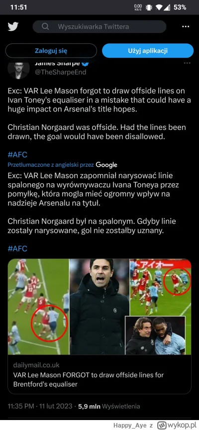 Happy_Aye - Po prostu zapomnial narydowac linie xd
#arsenal #premierleague