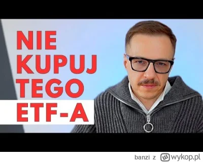 banzi - Tomasz Trela ciekawie punktuje All World ETF na korzyść S&P 500. Warto obejrz...