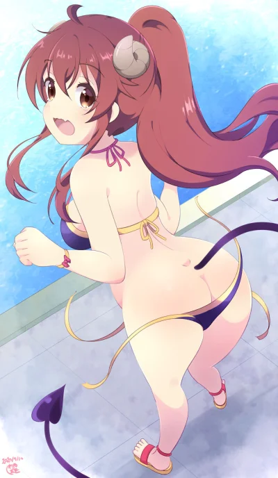 KsyzPhobos - #yuukoyoshida #machikadomazoku #anime #randomanimeshit #swimsuit #buttai