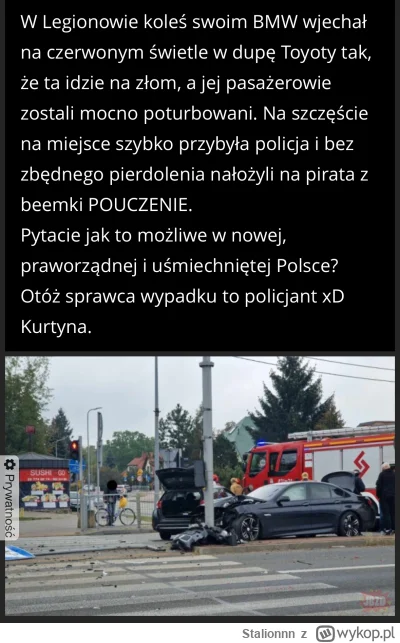 Stalionnn - #wypadek #bmw

Dobrze że w końcu zapanowała sprawiedliwość, politycy skup...