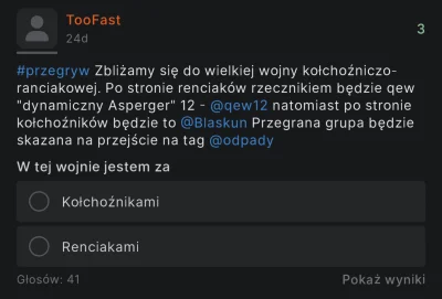 TooFast - #przegryw Sytuacja na tagu przewidziana dawno temu