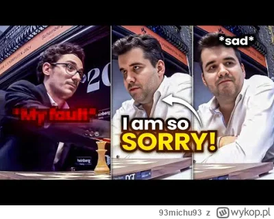93michu93 - #szachy
Gra dla gentelmanow. Nepo 'Im really sorry', Caruana 'My fault'