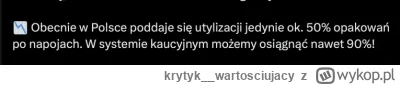 krytyk__wartosciujacy - Wyrzucanie butelek do zmieszanych prawem, nie towarem!

Źródł...