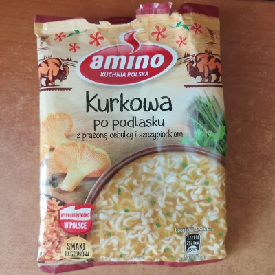 D.....S - #przegrywozupka na dzisiejszy obiad na talerz powędrowała zupka "Amino Kurk...