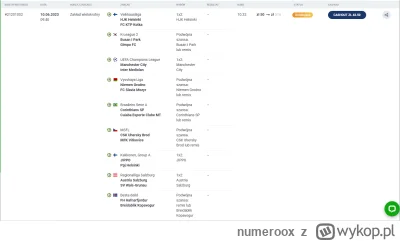 numeroox - Propozycja na dziś

#bukmacherka