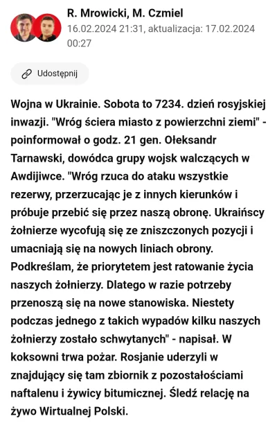 Don_Kichot - #!$%@?, ale ten czas szybko leci.
#ukraina #wp #wojna #rosja  #heheszki ...
