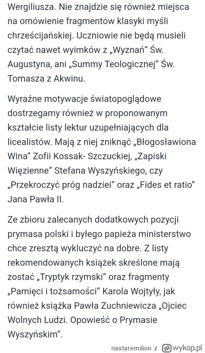 nastaremilion - @lavinka na razie trwały konsultacje, nie ma jeszcze oficjalnej listy...