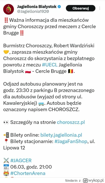 Sindarin - Na badania?
Na mecz! 
#mecz