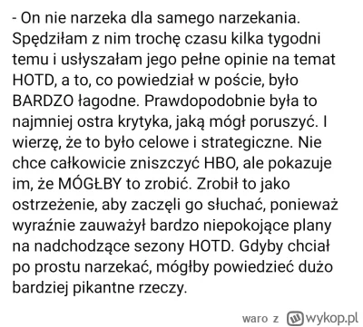 waro - Osoba blisko związana z Martinem wypowiedziała się na temat jego ostatniego (w...