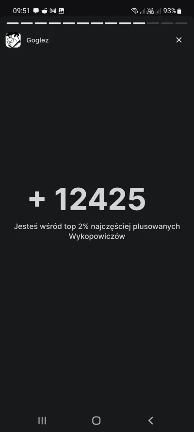 Goglez - @noipmezc
 90% użytkowników ma pewnie 0 plusów

Chyba tak, bo niewiele wysta...