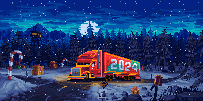 GrimesZbrodniarz - Trochę zimowego pixel artu
Autor - EiskalterEngel18
#pixelart #...