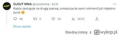 BiednyJohny - @kiniaFF: Patrząc na komentarze osoby która siedzi na koncie clout to o...