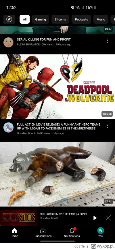 0caffe - Jak to jest, że ktoś na #youtube wstawi do swojego filmu kilkusekundowy uryw...