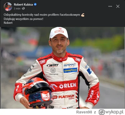 Raven98 - #kubica #f1 wrucił