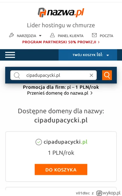 v01dtec - @Imriel: dlatego. Jak rejestrowałem domeny na zajebisty startup, który za p...