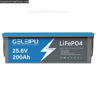 n____S - ❗ GELEIPU 24V 25.6V 200Ah LiFePO4 Battery 5120Wh 100A [EU]
〽️ Cena: 1596.81 ...