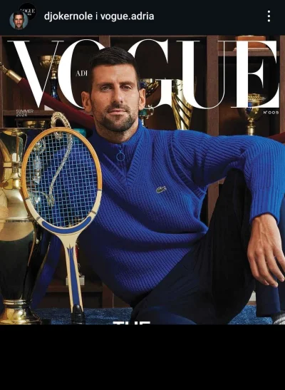 Madziol127 - Świetna ta okładka dla Bałkańskiego Vogue #tenis