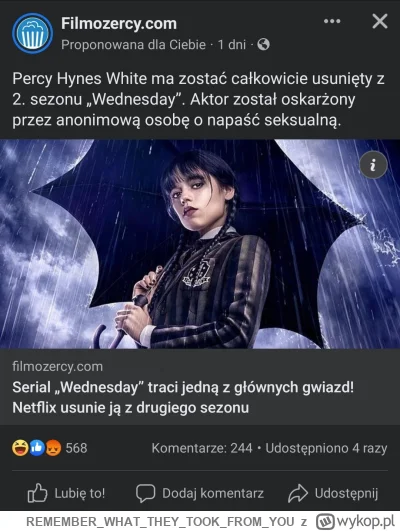 REMEMBERWHATTHEYTOOKFROM_YOU - Dodajmy, że oskarżenie pochodziło od anonima z Twitter...