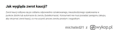 michalxd21 - Wgl, jeśli chodzi o ten cały system kaucyjny na butelki, to jak będziemy...